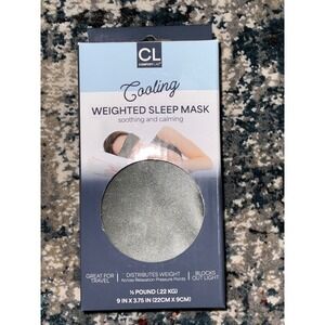 Comfort Lab Cooling Weighted Sleep Mask Gray NEW Soothing Calming Travel NWT
